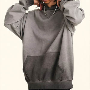 Sweats à capuche oversize en molleton imprimé tendance pour femmes, lavage à l'acide vintage, pull à manches longues, doublé pour l'hiver - Product Image 3