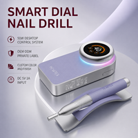 Ponceuse à ongles numérique 85W avec cadran, console de contrôle électrique de bureau pour l'élimination du gel acrylique, idéale pour les salons de manucure
