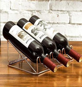 Porta Botellas de Vino de Acero Inoxidable Serpentino, Diseño Esculpido Moderno, Ecológico, Ofrece una Exhibición Elegante de Botellas de Vino Disponibles - Product Image 1