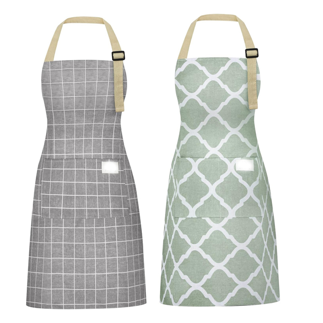 Hot Sale 100% Pure Cotton Customized Print Sleeveless Cooking Kitchen Apron at Wholesale Price