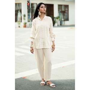 ชุดเซ็ต IUSTTS-957 ลายริ้วหยักสีสันสไตล์โบฮีเมียน ไซส์ XS/XS ความยาวเหนือเข่า ชุดฤดูใบไม้ผลิ/ฤดูร้อน ชุดสองชิ้น - Product Image 2