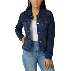 Ladies Denim Jackets Custom Made Designs <b>Women</b> Classic Casual <b>Stretch</b> Fit Denim <b>Jean</b> Jacket Direct Factory Manufacture - Product Image 1