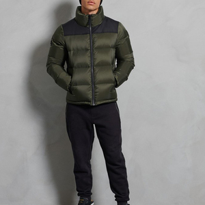 Veste d'hiver pour homme de haute qualité en gros personnalisée, imperméable, épaisse, coupe-vent, à capuche, matelassée - Product Image 6