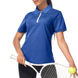 Venta al por mayor de las mujeres Streetwear Sports Polo T Shirt New Cotton Top Quality Fabric Crew Neck Custom Design Polo T Shirts - Product Image 4