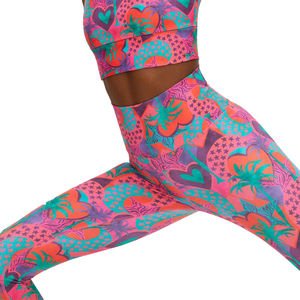 Low MOQ Women's Yoga <b>Leggings</b> Mid Waist Spandex/Polyester Eco-Friendly High Quality Tight Fitness Wear Reasonable Price - Product Image 2