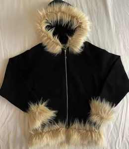 High Quality Hooded Streetwear Fleece Sweatshirt French Terry Vintage Style <b>Winter</b> 100% Cotton - Product Image 4