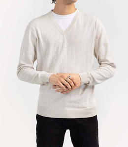 Pull-over uni personnalisé de haute qualité à coupe ajustée avec demi-fermeture éclair chandails pour hommes de grande taille, décontractés, tricotés, respirants et légers - Product Image 5