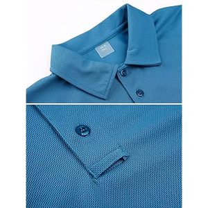 VENTA CALIENTE SHIRTFOR Polo para hombre Camisas tácticas de manga corta de rendimiento de secado rápido Piqué Jersey Camisa de golf para hombre - Product Image 3