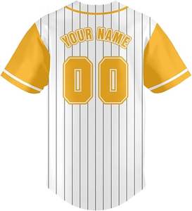 Ropa deportiva personalizada, bordado, sublimado, estampado completo, 100% poliéster, secado rápido, transpirable, jersey de béisbol para hombre, venta al por mayor - Product Image 1