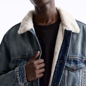 แจ็กเก็ตยีนส์ผ้าฝ้ายสำหรับผู้ชายแจ็กเก็ตฤดูหนาวผ้าเดนิมสำหรับผู้ชายงานตามสั่ง - Product Image 2