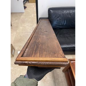 Mensole per Caminetto in Legno Rustico 48 60, Stile Moderno/Tradizionale, Mensola Sospesa per Set e Accessori da Caminetto - Product Image 4