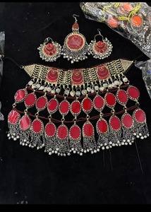 Afghani Cultural Heritage Handmade Brass Diamond Tribal <b>Ethnic</b> Vintage Fashion <b>Accessory</b> Women Traditional Party Use - Product Image 2