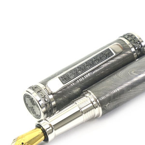 Bolígrafo Profesional de Acero de Damasco con Cuerpo de Acero Duradero para Oficina, Escuela y Escritura Diaria, Elegante Bolígrafo de Acero de Damasco - Product Image 2