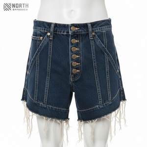 กางเกงยีนส์ขาสั้นสำหรับผู้หญิงกางเกงขาสั้นผ้าเดนิมเข้ารูปแบบลำลองสำหรับฤดูร้อนกางเกงขาสั้นสำหรับผู้หญิงใส่สบายสำหรับผู้ชาย - Product Image 5