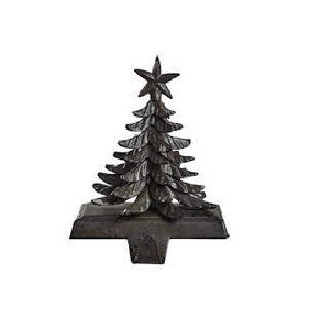 Porte-bas de Noël en cône de pin avec flocon de neige Cintres en métal marron pour les fournitures de vacances de Noël - Product Image 4