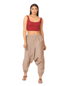 Taille Libre Écologique Toile Sarouel Femmes Aladdin Style Baggy Yoga Leggings avec Taille Élastique Taille Basse Jambe Large Hiver - Product Image 3