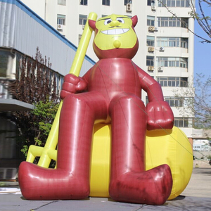 Özelleştirilmiş dev hayvan türü şişme siyah turuncu King Kong maymun karikatür reklam fuar - Product Image 2