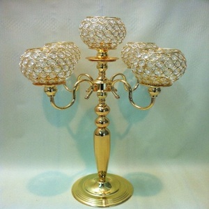 Candélabres en boule de cristal doré de haute qualité, nouveau Design, couleur or, décoration de luxe Unique - Product Image 4