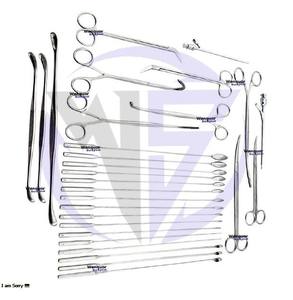 Ensemble chirurgical de cholécystectomie de base Wenquar de 29 pièces, instruments de chirurgie générale en acier inoxydable de haute qualité, kit d'outils médicaux - Product Image 6