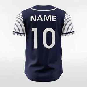 ชุดเสื้อเบสบอลแบบสั่งทำพิเศษ ทรงหลวม ผ้าโพลีเอสเตอร์ 100% ระบายอากาศได้ดี เหมาะสำหรับเป็นชุดทีมกีฬา - Product Image 1