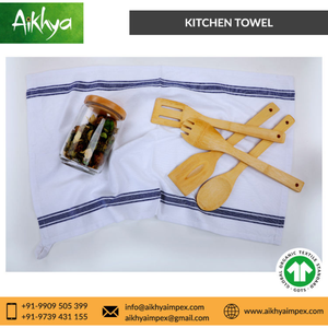 Paños de Cocina de Algodón Orgánico, Diseño de Rayas Vintage, Estilo Retro, Técnica de Tejido, 100% Algodón Orgánico, Sin Pelusas, Absorbente de Agua - Product Image 4