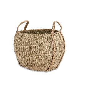 Vente en gros de paniers de paille en jonc de mer faits à la main avec poignée pour la décoration de la maison - Product Image 5