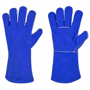 Meilleure performance Gants de soudage en cuir de vachette robuste Gants de sécurité pour barbecue résistants à l'abrasion et à la chaleur Protection personnelle - Product Image 6