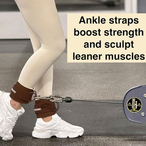 Weightlifting Ankle Straps Customized Logo New Design Adjustable Neoprene Ankle Straps - Product Image 2