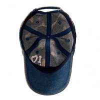 Gorra de 6 Paneles de Algodón Personalizada con Bordado Plano para Uso Casual Vintage