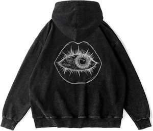 Sweat à capuche pour homme de haute qualité, 100% coton, respirant, écologique, polaire, coupe ample, coupe-vent, hiver, 450g - Product Image 3