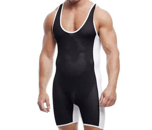 Combinaison de musculation pour homme, tenue sexy pour la musculation, combinaison de musculation sublimée, justaucorps de lutte - Product Image 2