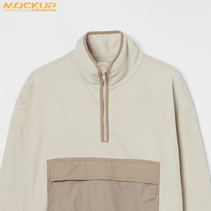 OEM Custom Heavy Winter <b>Men</b> Shearling Jacket Fashion <b>Fleece</b> <b>Sherpa</b> <b>Hoodies</b> Jacket for <b>Men's</b> - Product Image 6