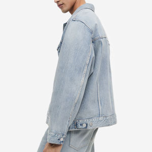 แจ็กเก็ตผ้าเดนิมสำหรับผู้ชายเสื้อแจ็กเก็ตผ้าเดนิมสีใหม่ดีไซน์ใหม่ - Product Image 3