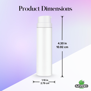 White Airless <b>Bottle</b> Set with White <b>Pump</b> | 30ml | Leak-Proof & Precise <b>Dispensing</b> | Ideal for DIY Beauty & Skincare - Product Image 6