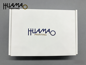 <b>White</b> Corrugated <b>Box</b> Custom Printed Logo Recycled Material Designed for Clothes & Shoes Shipping & Packaging - Product Image 2