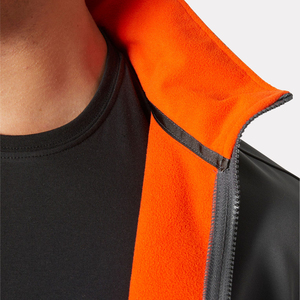 Custom Unisex Windproof Waterproof Breathable Zip-up Softshell Jacket Front Outdoor Winter <b>Work</b> Wear <b>Fleece</b> Lining Hooded Collar - Product Image 4
