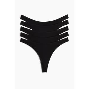 Lot de 5 bikinis string taille basse en coton, ODM, haute qualité, 100% coton modal, styles quotidiens, taille unique XL L XS 3XL, taille brodée - Product Image 1