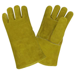 Gants en cuir de vachette fendu XL Nouveau design Haute performance Résistant à l'abrasion Résistant à la chaleur Gants de sécurité pour soudeurs de construction - Product Image 6