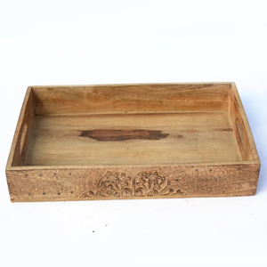 Plateau à chocolat en bois plateau décoratif pour décor de salon en gros mariage Snack Fruits boissons plateau - Product Image 1