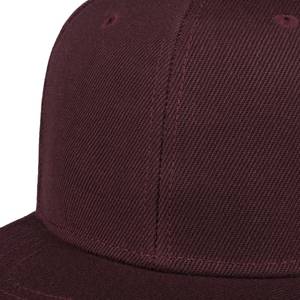 Nouveauté, casquettes de baseball plates en coton uni pour hommes, taille ajustable, logo brodé sur 6 panneaux, couleur marron, vente en gros, OEM personnalisé - Product Image 5