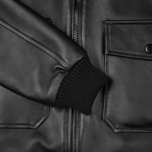 Chaqueta de bombardero de piloto personalizada con estampado de logotipo bordado para hombre y mujer, ropa de calle, ropa de abrigo de invierno a la moda, proveedor OEM - Product Image 3