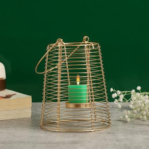 Caged Design Hot Sale Fancy Handmade Home Decorative Candle Holder Metal in Iron Candle <b>Stand</b> Hot Selling Candle <b>Tea</b> Light Pot - Product Image 4