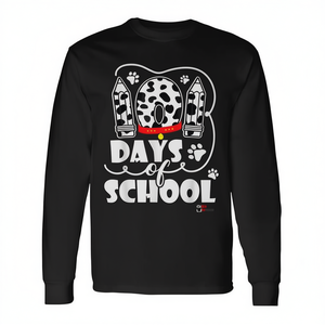 Maglietta promozionale a maniche lunghe 101 Days of School Dog 100 Days Smarter - Product Image 2