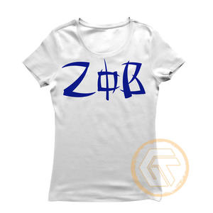 เสื้อยืดผู้หญิง Zeta Phi Beta แบบขายส่งสั่งทำได้ เสื้อผ้าชมรมลำลอง คุณภาพสูง ระบายอากาศได้ดี ผ้าฝ้าย 100% แขนสั้น - Product Image 5