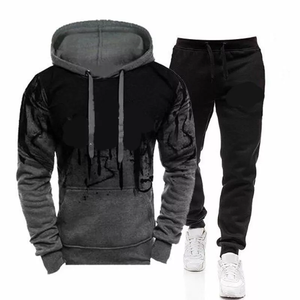 Conjunto de Sudadera con Capucha y Pantalones Deportivos Unisex con Logotipo Personalizado, 100% Algodón Ecológico, Secado Rápido, Chándal de Invierno, Cortavientos, Estampado - Product Image 1