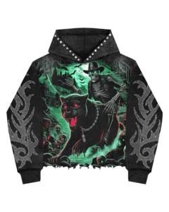 Ryan Stone เสื้อฮู้ดผู้ชายแฟชั่นใหม่, เสื้อลำลองสวมใส่สบายมีโลโก้ด้านหน้าสีทึบประดับพลอยเทียมสำหรับฤดูหนาว - Product Image 2