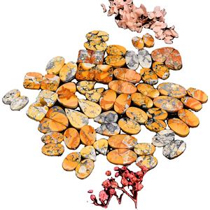 Pares de Cabujones Sueltos de Jaspe Maligano Natural de Alta Calidad, Piedra Preciosa de Cuarzo de 10-40 mm, 4-8 g, Lote para Fabricación de Joyas - Product Image 1