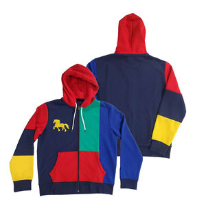 เสื้อมีฮู้ดลายปิดแบบมีซิปมีฮู้ดหลากสีสำหรับเด็กผู้ชายและมีกระเป๋า - Product Image 4