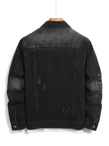 Nueva Colección Chaqueta Vaquera de Moda Urbana para Hombre con Bolsillos, Abrigo Cómodo y Elegante para Hombre para Primavera y Otoño - Product Image 2