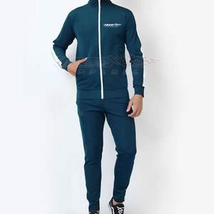 Ensemble de survêtement 2 pièces imperméable pour homme, veste zippée décontractée, pantalon de sport, sweat-shirt - Product Image 1